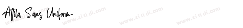Attila Sans Uniform字体转换
